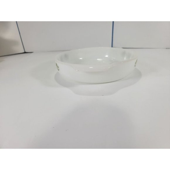 Anchor Hocking Fire King Green Meadow Milk Glass 9 Inch #429 Oven Proof made USA - Picture 3 of 9